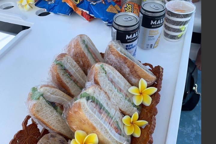 a plate of food on a table